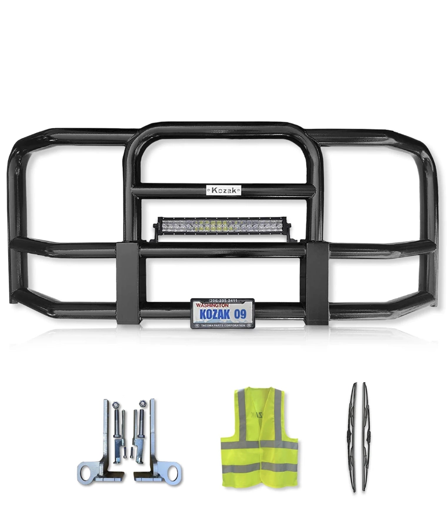 Grille Guard Large Black Peterbilt 587