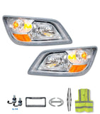 Headlights Chrome Set Hino 2006-2010 145 165 185 2006-2010 238 258 268 338