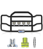 Grille Guard Large Black with Lights 2012-2021 Kenworth T680 No Fog