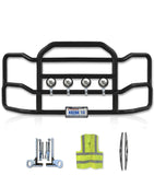Grille Guard Large Black with Lights 2012-2021 Kenworth T680 No Fog
