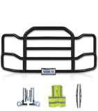 Grille Guard Large Black with Lights 2012-2021 Kenworth T680 No Fog