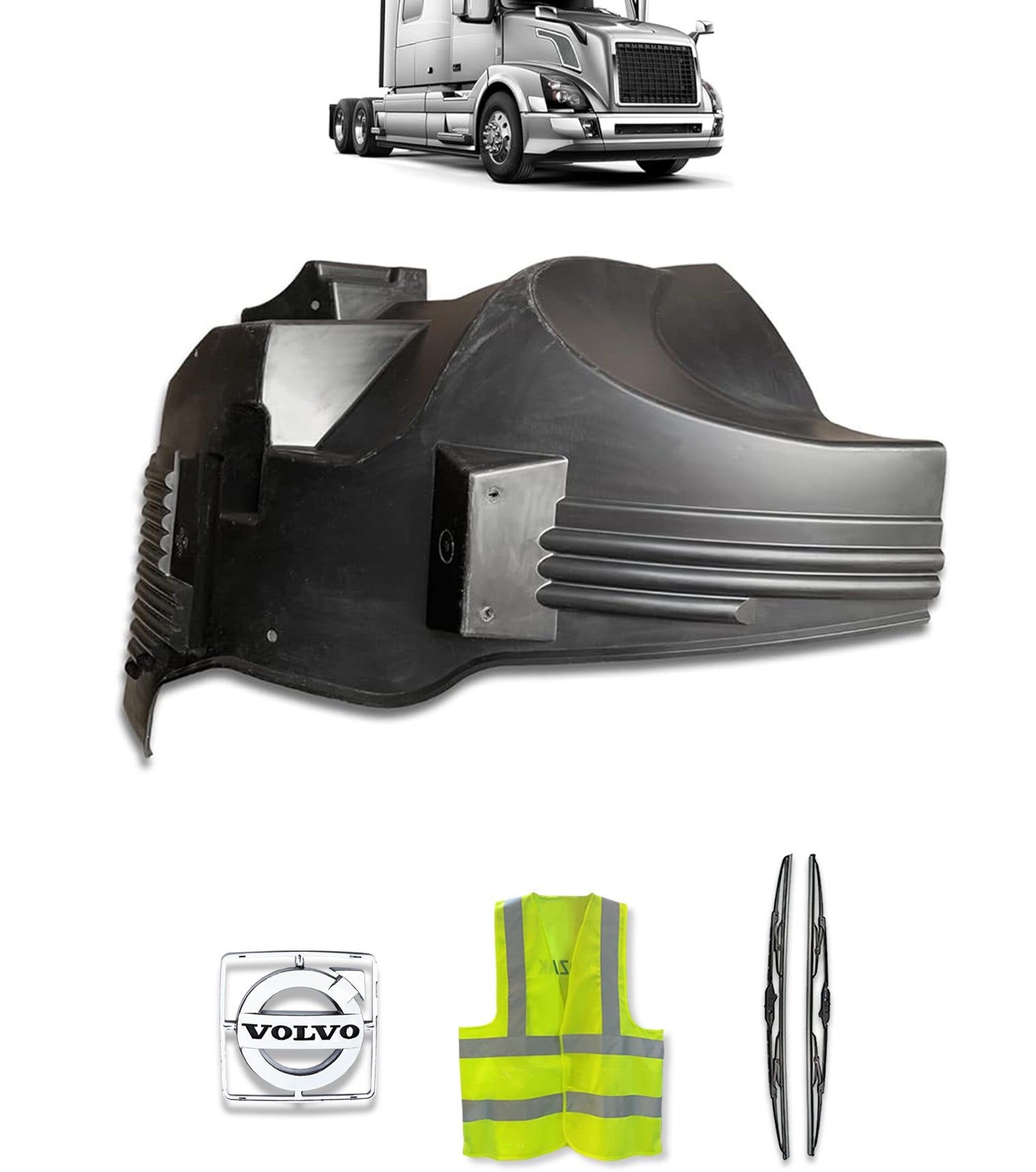 Body Cab Mudguard Passenger 2004-2017 Volvo VNL