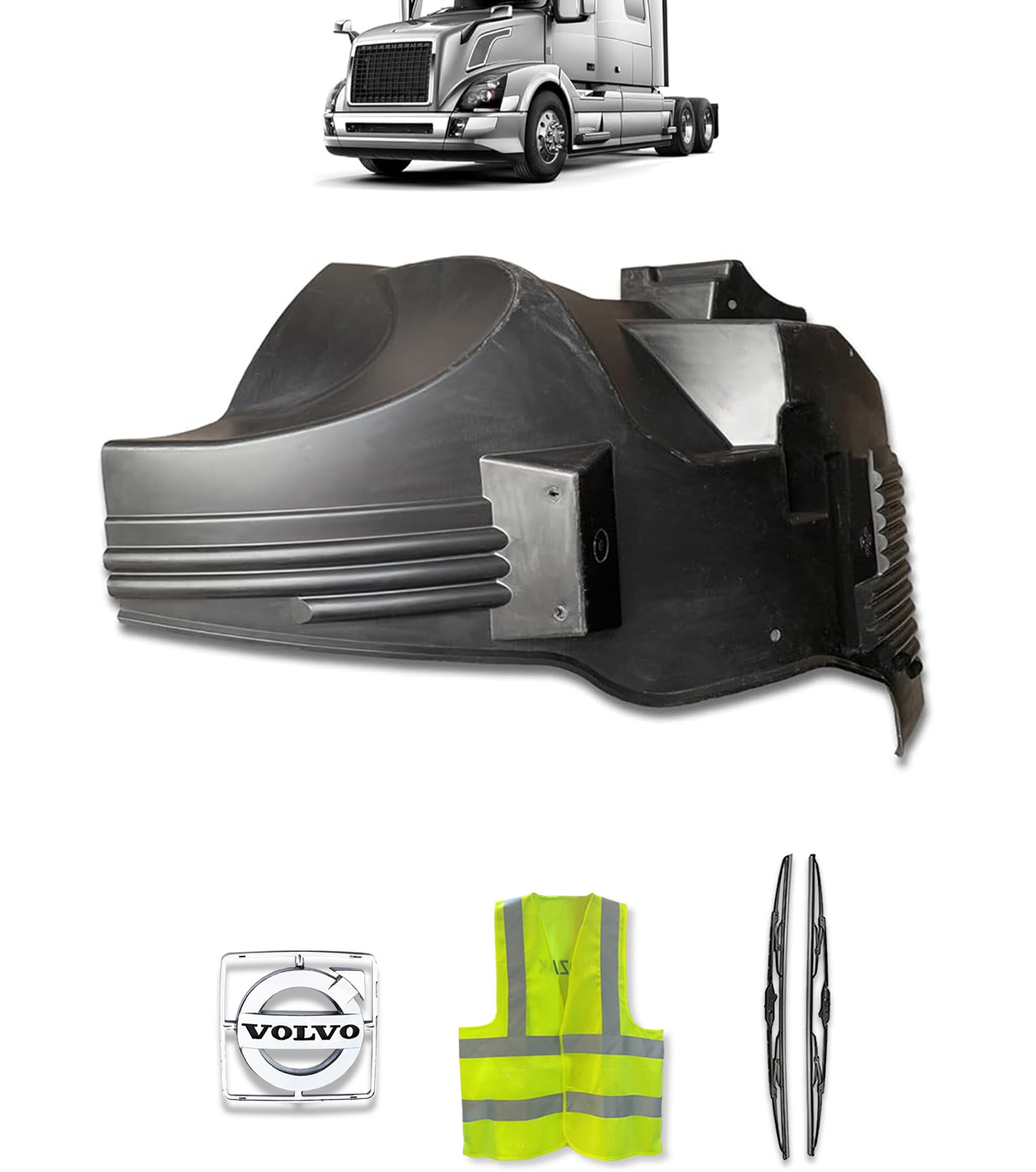 Body Cab Mudguard Driver 2004-2017 Volvo VNL