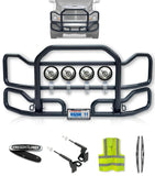Front Grille Guard Large Black Freightliner Century