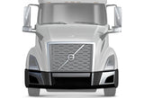 Plastic Bumper Set with Chrome Trim and Brackets without Fog Light Holes Volvo VNL 2018+ -