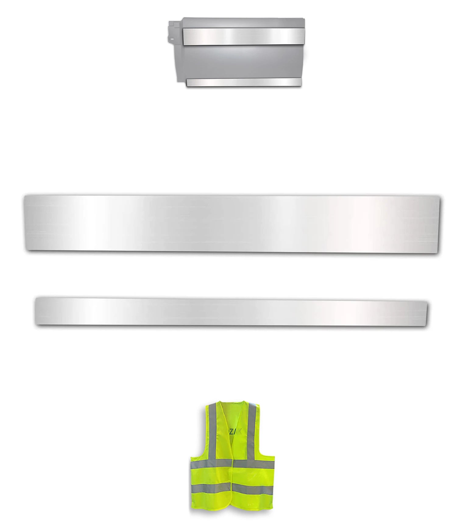 Central Panel Stripes Chrome Trim Set for Passenger Side (10R, 11R) 2004-2017 Volvo VNL
