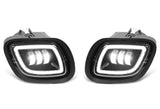 Full LED Projector Fog Lights Black Pair Freightliner Cascadia 2008-2017 -