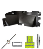Air Deflector Black Plastic Driver 2018+ Volvo VNL