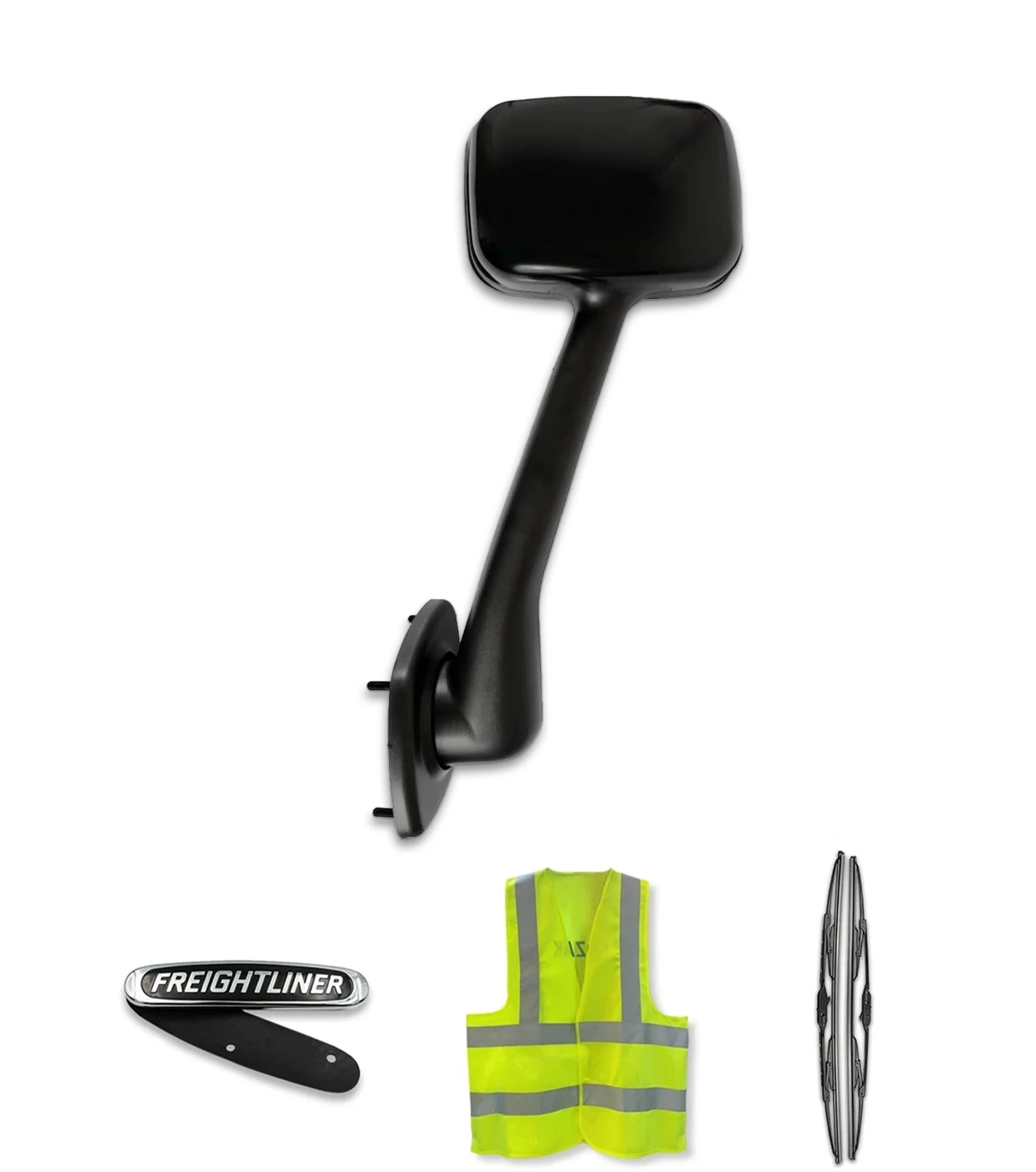 Hood Mirror Black Driver 2008-2017 Freightliner Cascadia 125 113