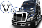 Hood Mirrors Chrome Set 2008-2017 Freightliner Cascadia 125 113