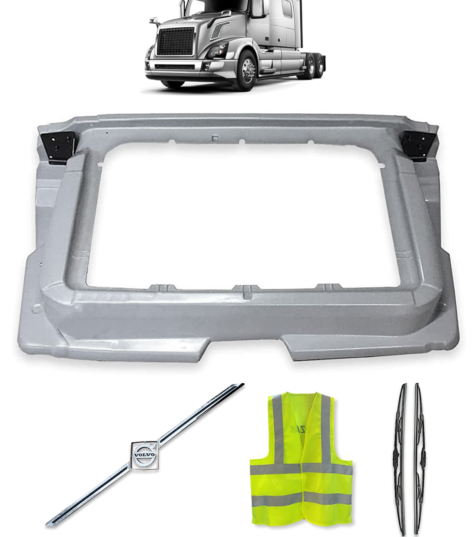 Hood Inner Front Fiberglass 2004-2017 Volvo VNL