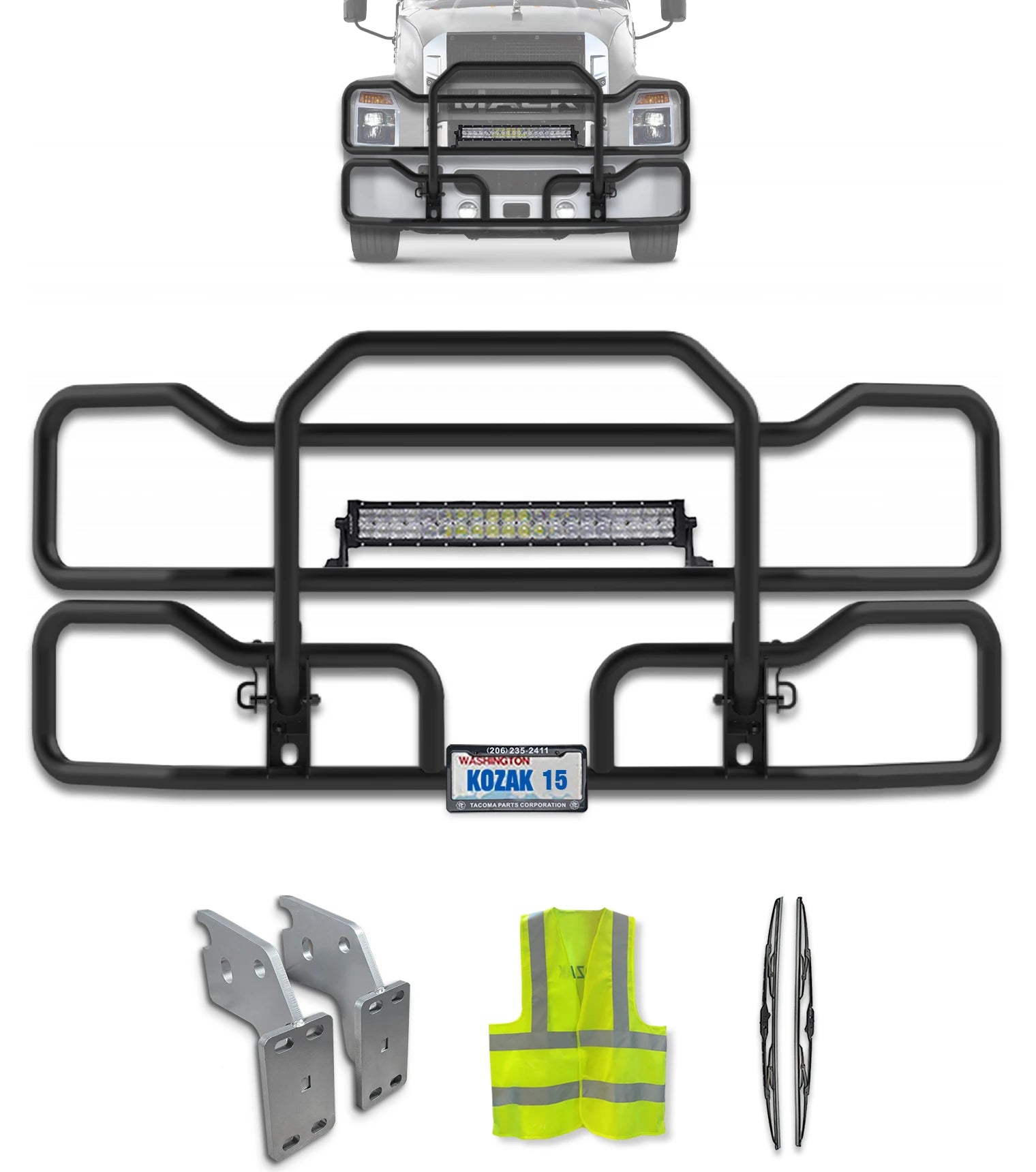 Grille Deer Guard Black 2018+ Mack Anthem