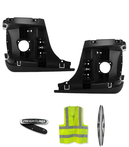 Bumper Corners Inner Set With Fog Holes 2008-2017 Freightliner Cascadia 125 113