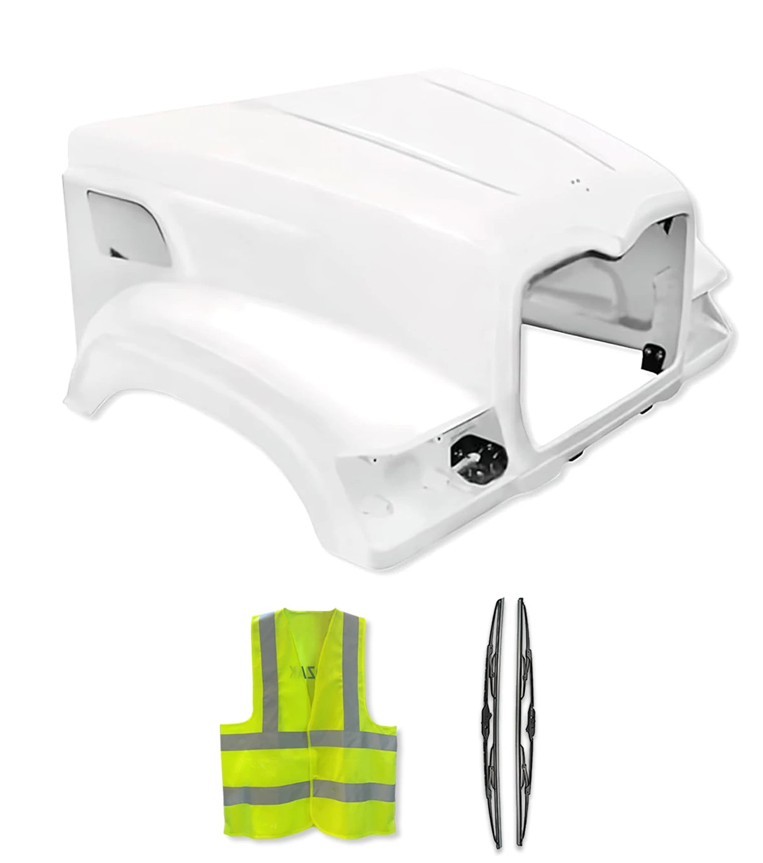 Hood Shell Fiberglass 2002-2007 Mack CV713 Granite