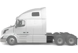 Rear Step Side Fairing Panel Driver 25" 2004-2017 Volvo VNL