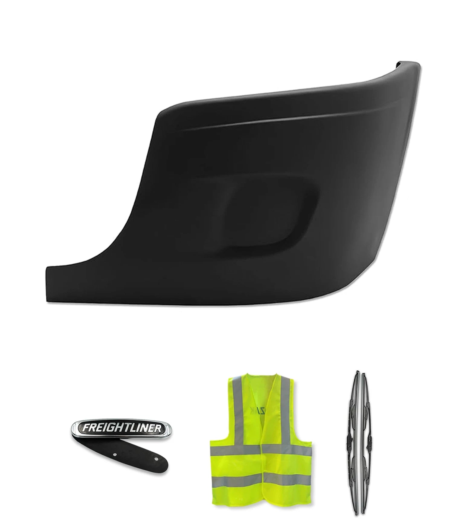 Bumper Corner Outer No Fog Holes Driver 2008-2017 Freightliner Cascadia 125 113