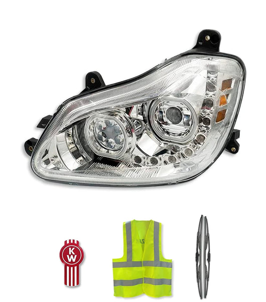 Headlight Full LED Chrome Driver 2013+ Kenworth T680