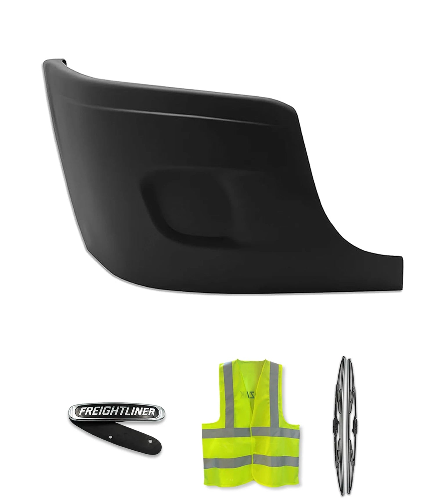 Bumper Corner Outer No Fog Holes Passenger 2008-2017 Freightliner Cascadia 125 113