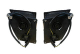 Black Single Bulb Fog Lights Pair Halogen Volvo VNL 2004-2017 -