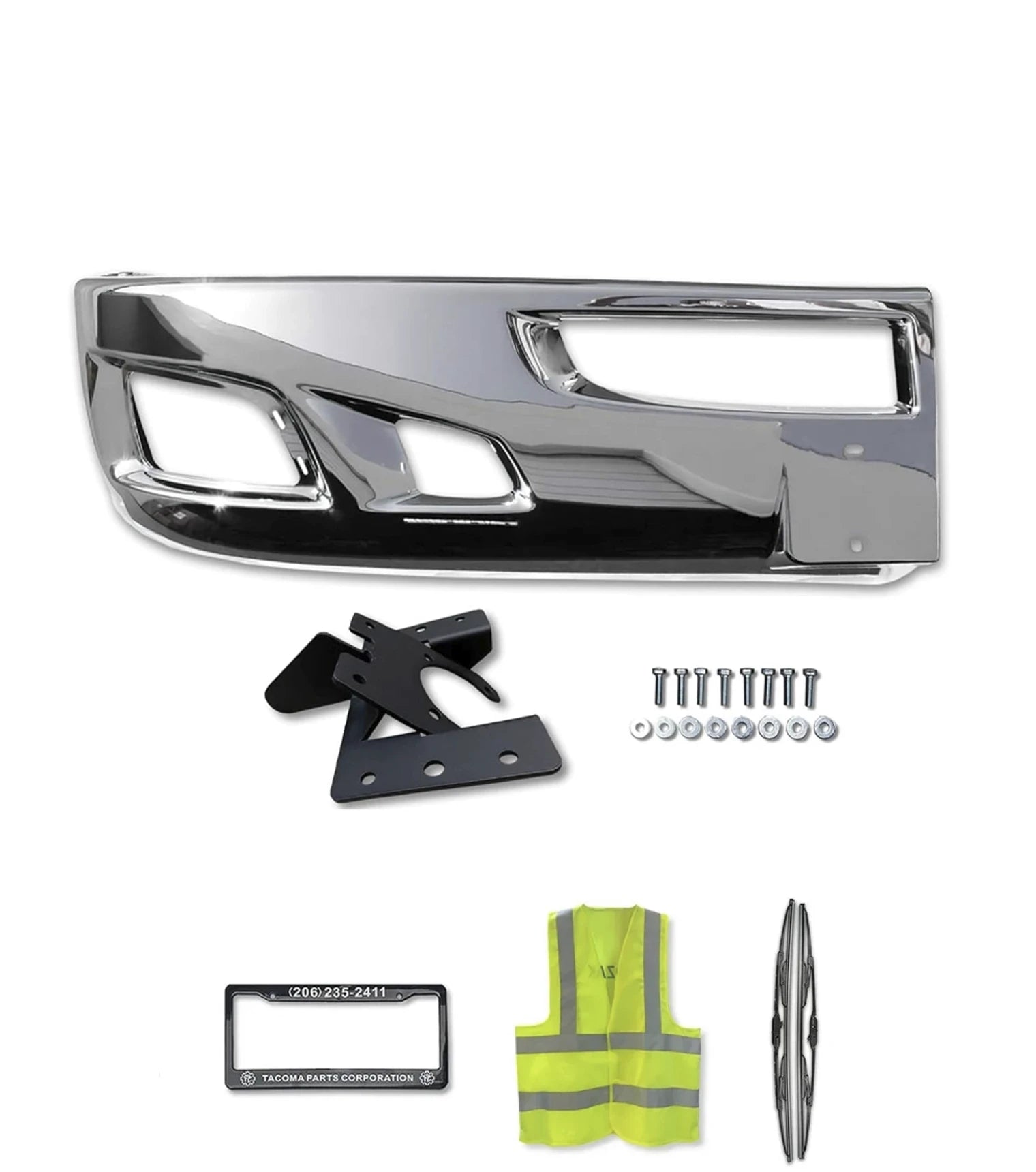 Bumper Extension Corner Chrome Plastic Passenger Kenworth T660