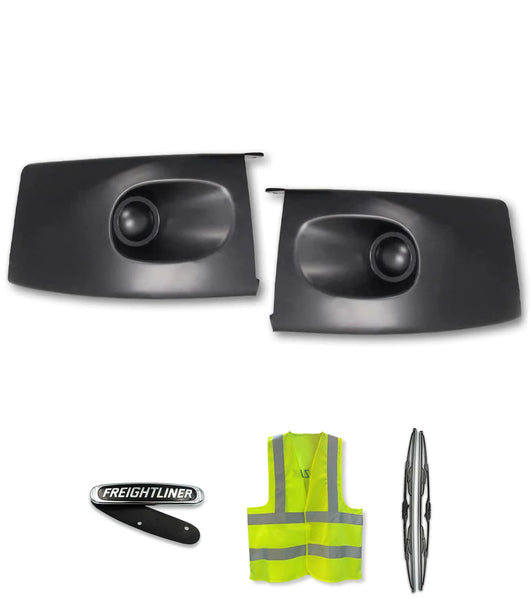 thumbnail image 2 of Steel Front Bumper End Cap – Left Side – For Freightliner M2 106/112 (2003-2021) 2 of 6