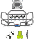 Front Grey Grille Guard Large Kenworth T440