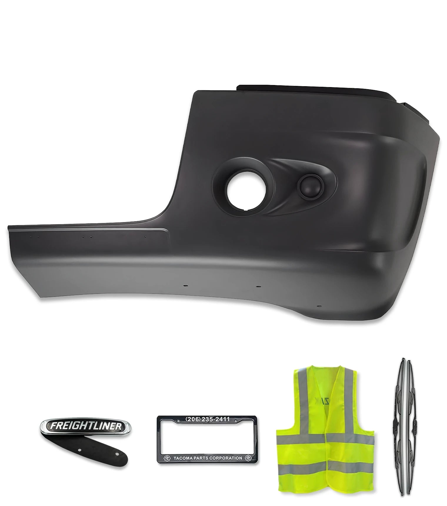 Bumper Corner With One Hole Plastic Driver 2005-2011 Freightliner Century 112 120
