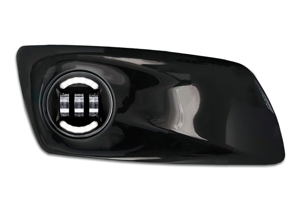Fog Light Bezel Black Plastic & Black Full LED Fog Light Passenger