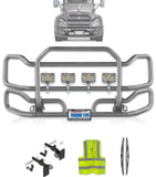 Front Grey Grille Guard Large Kenworth T440