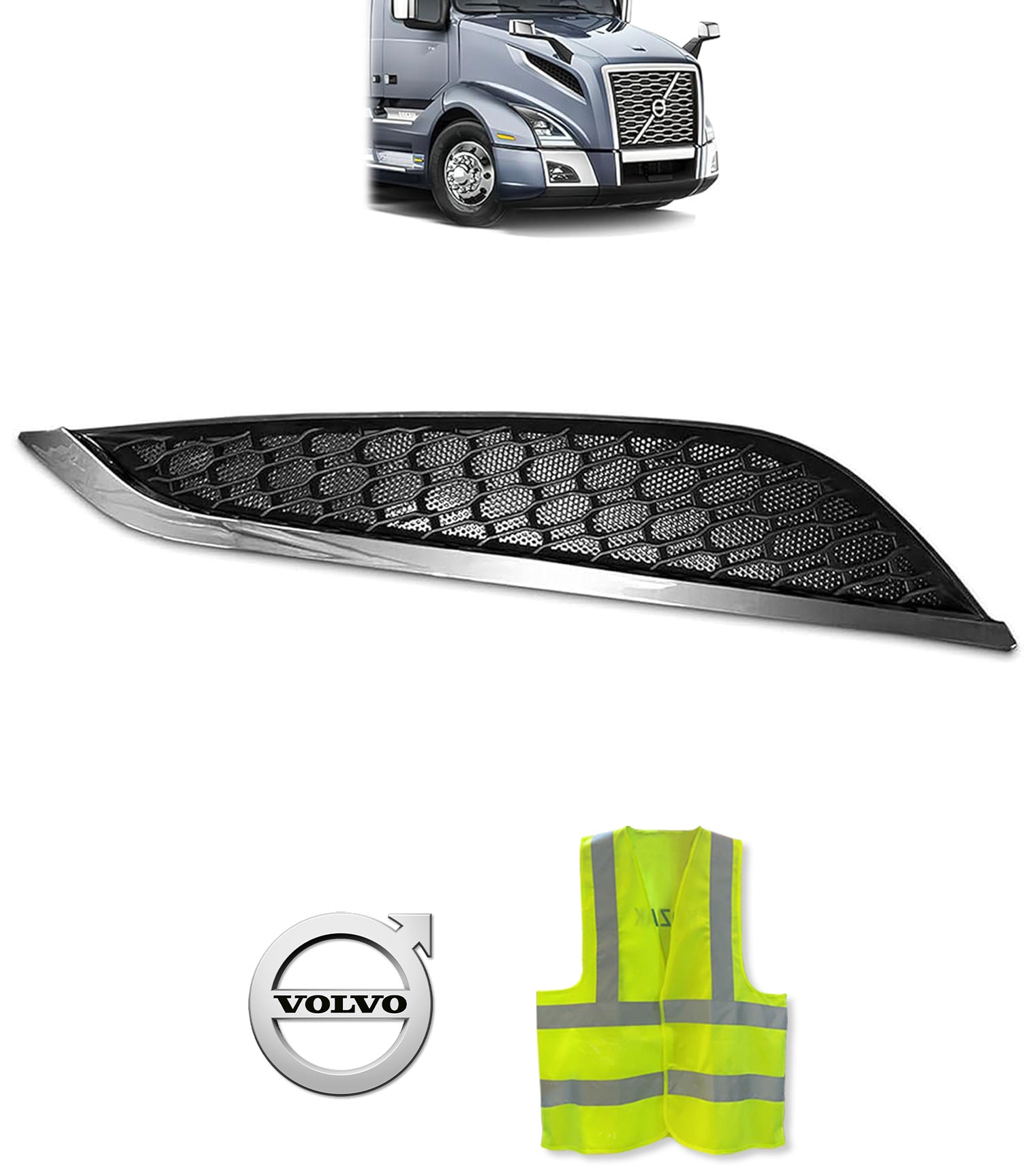 Air Hood Vent Grille Passenger 2018+ Volvo VNL