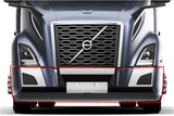 Bumper Set W/o Fog Light Holes Chrome Trim & Air Flow Deflector Set + Brackets Volvo VNL 2018+ -