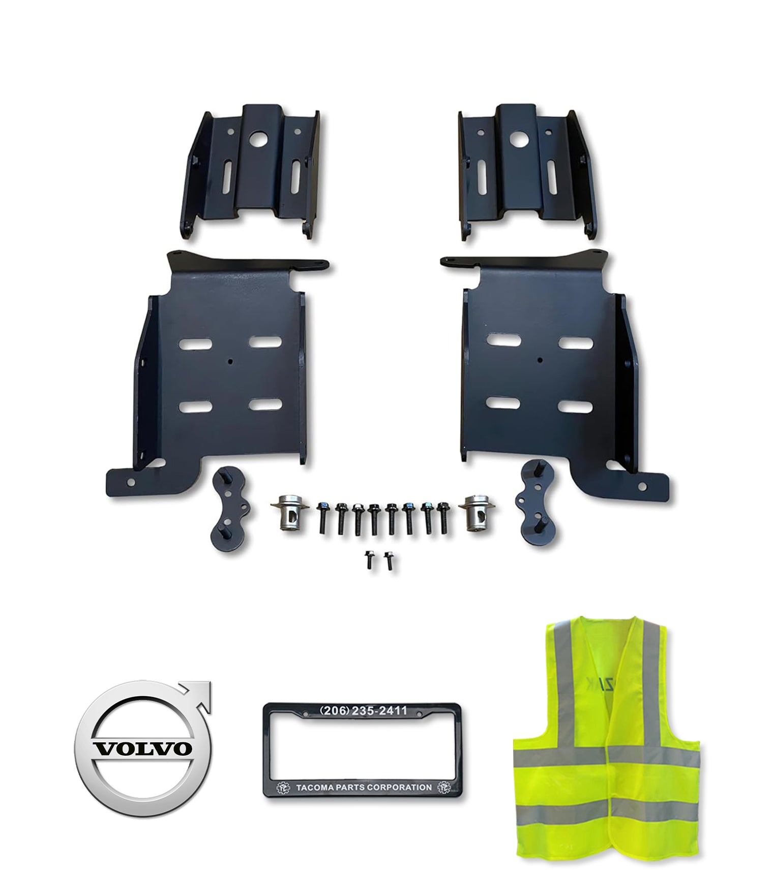 Mounting Brackets Set Fit Plastic Bumper 2018+ Volvo VNL