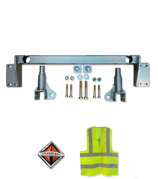 Grille Guard Brackets Mounting Set (plastic bumper) EX-Guard 2019 International LT625
