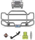 Front Grey Grille Guard Large International LT LT625 (plastic bumper)