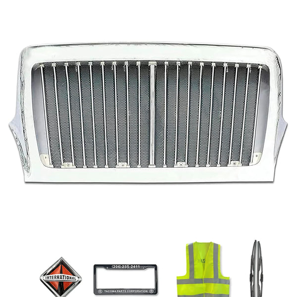 Kozak Grille with Bug Screen Chrome Custom International CXT