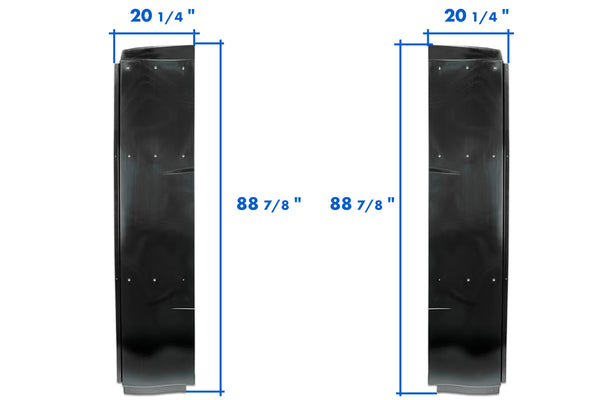 ディスプレイカバー TIFFEN #180 Lower Wind Fairing Cab Extender Plastic w/Brackets Set