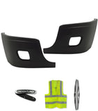 Bumper Corners Outer With Fog Holes Set 2008-2017 Freightliner Cascadia 125 113