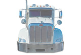Bumper 16" Without Fog Hole Chrome 2006-2012 Peterbilt 386