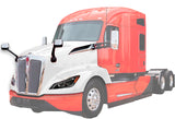 Fiberglass Hood w/Grille w/Bug Screen, Air Intakes, Mirrors, LED Headlights, Short Trims - Set 2022+ Kenworth T680 Next Gen