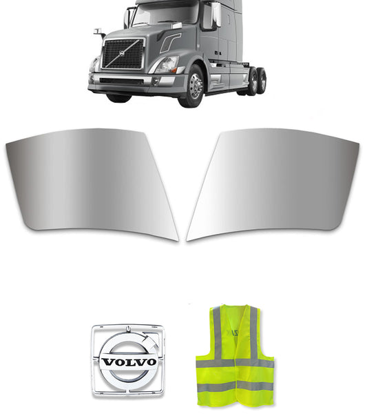Bumper Corners Chrome Trim Set 2004-2015 Volvo VNL
