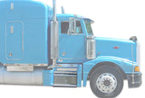Aluminum Tool Boxes Step 2 pcs with Brackets Right & Left Side for Peterbilt 377 -