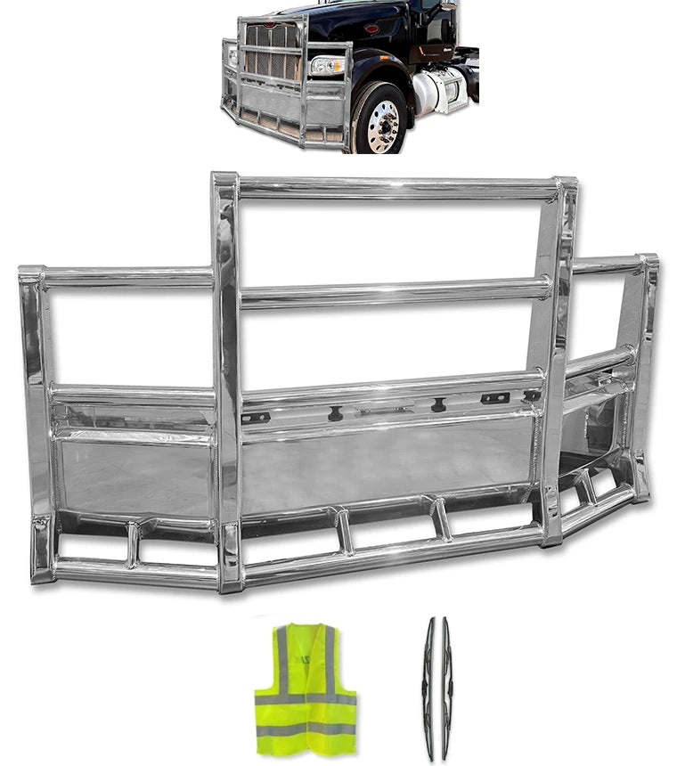Grille Deer Bumper Herd Defender Guard 2008-2025 Peterbilt 567 SBA