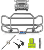 Front Gray Grille Guard Large 2018+ Volvo VNL