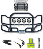 Front Grille Guard Large Black Freightliner Columbia