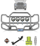 Front Grey Grille Guard Large 2008+ International Prostar (plastic bumper)