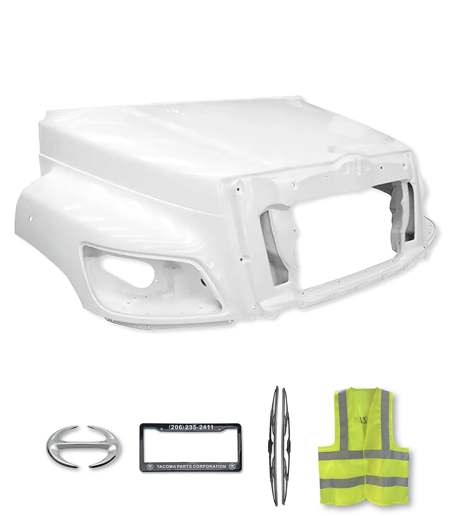 Hood Shell Fiberglass 2011+ Hino 238 258 268 338