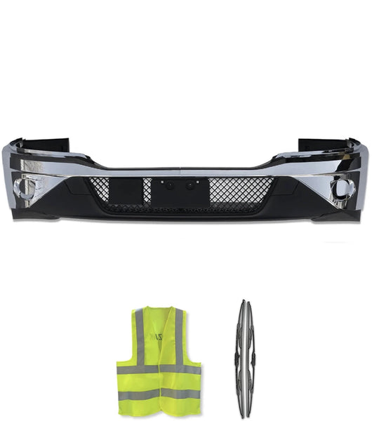 Bumper without Fog Hole Chrome 16 Pcs 2022+ Kenworth T680