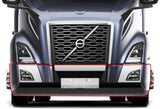 Bumper Set W/ Fog Light Holes Chrome Trim & Air Flow Deflector Set + Brackets Volvo VNL 2018+ -