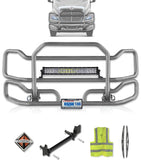 Front Grey Grille Guard Large International RH (plastic bumper)
