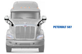 Hood Mirrors Chrome Set Peterbilt 587